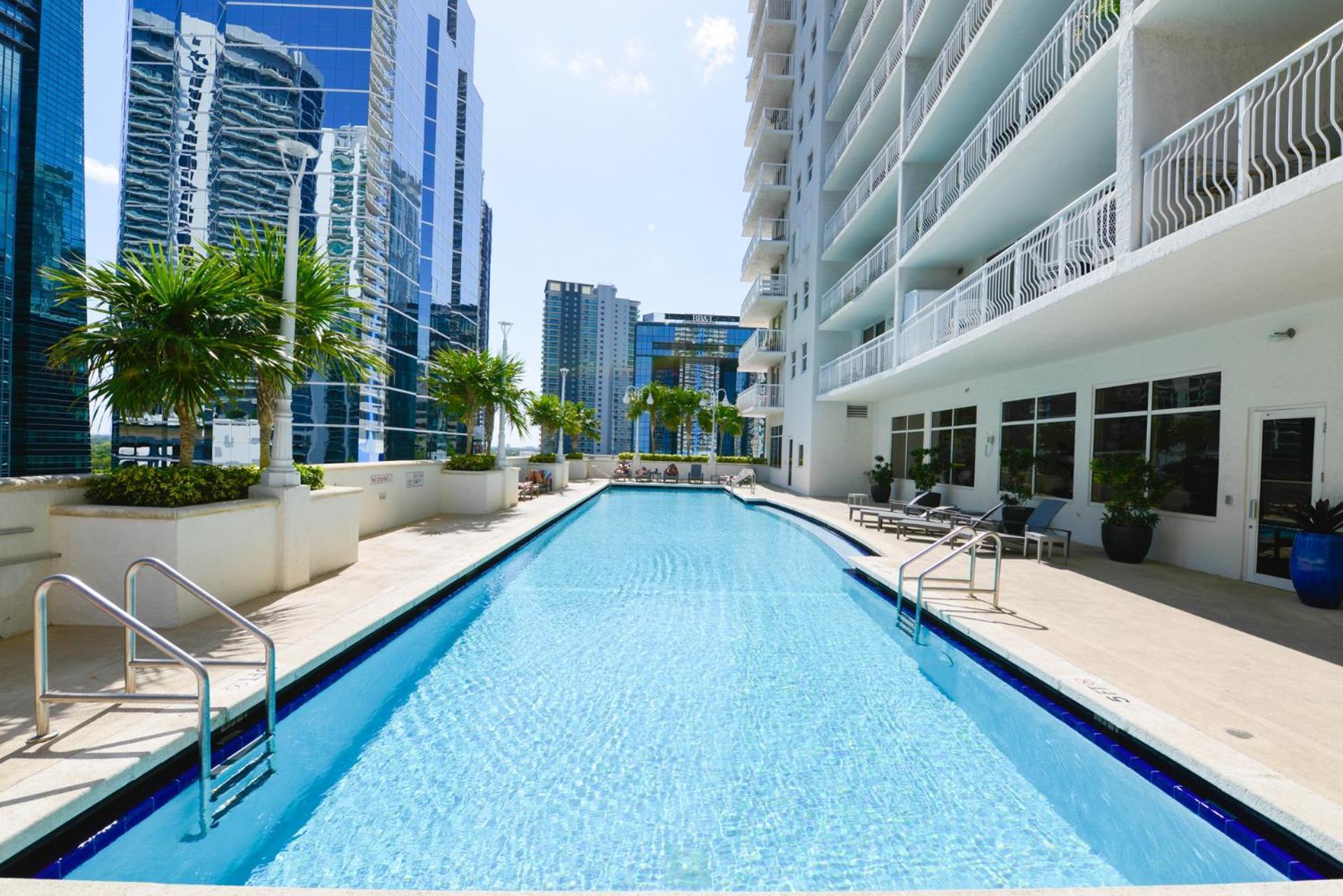 Wonderful Condo In The Heart Of Brickell With Pool ميامي المظهر الخارجي الصورة